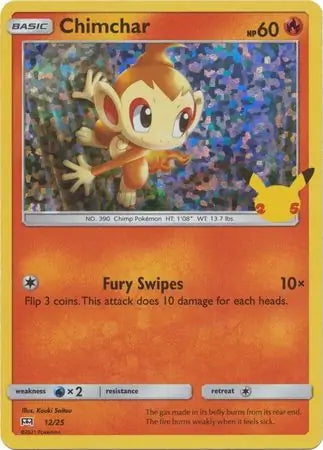 McDonald’s 25th Anniversary Holo Chimchar #12